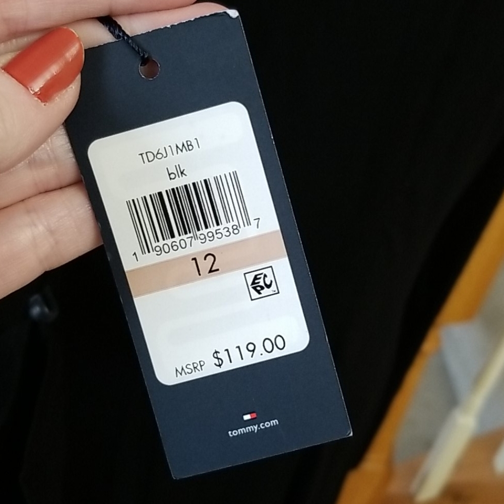 😎 TOMMY HILFIGER BLACK DRESS - Picture 10 of 13